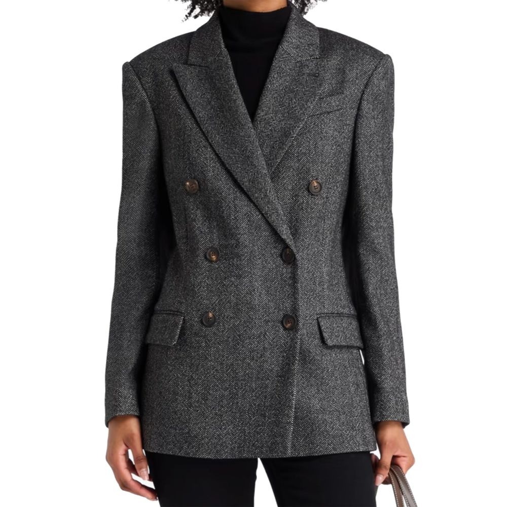 Brunello Cucinelli Black Elastane Blazer | Regal Royce
