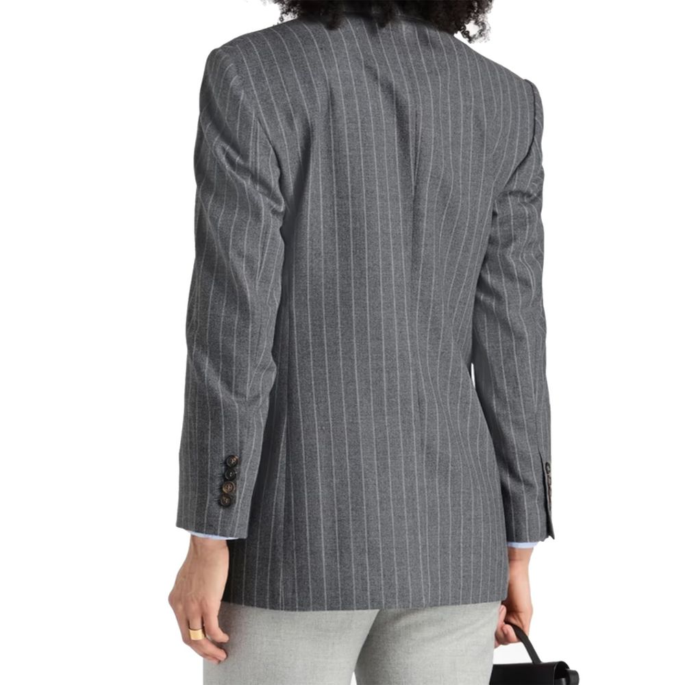 Brunello Cucinelli Gray Virgin Wool Blazer | Regal Royce