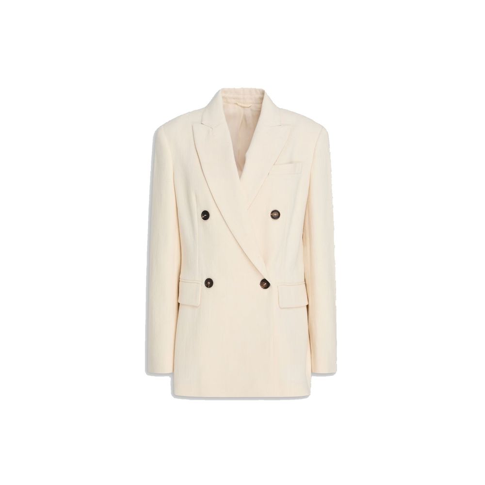 Brunello Cucinelli White Cotton Blazer | Regal Royce