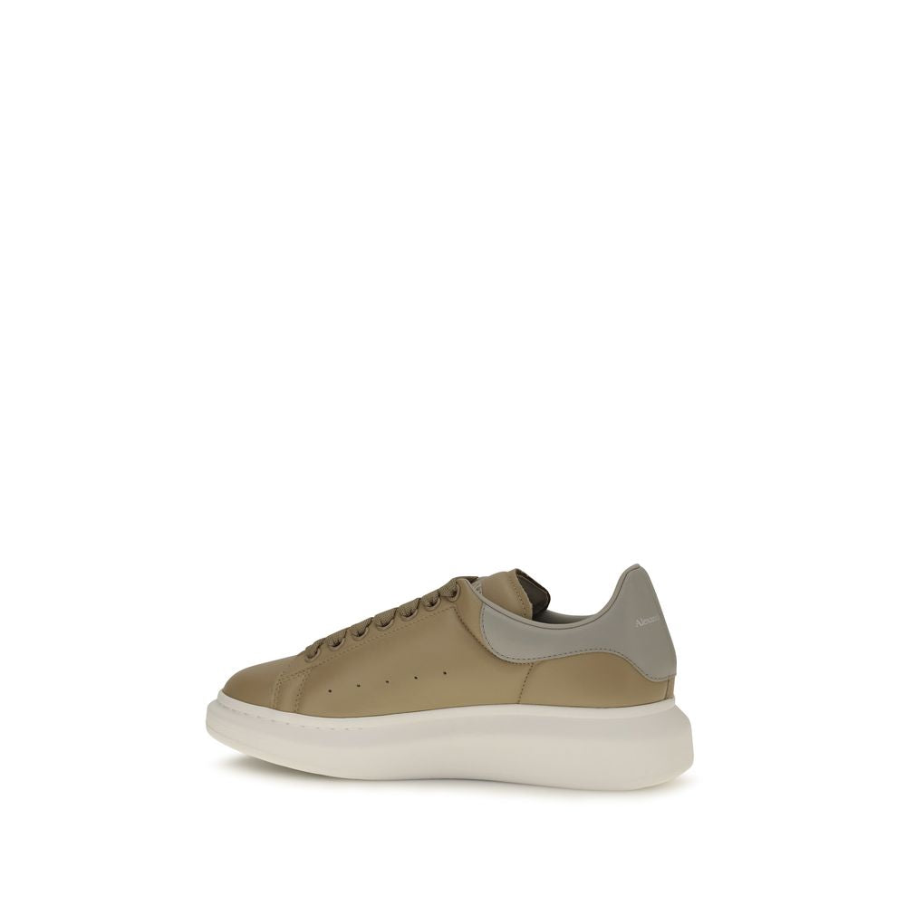 Alexander McQueen Beige Calf Leather Bos Taurus Platform Sneakers | Regal Royce