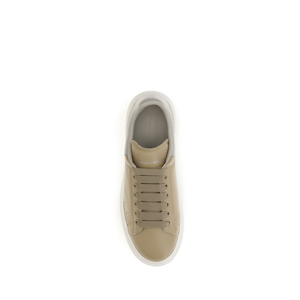 Alexander McQueen Beige Calf Leather Bos Taurus Platform Sneakers | Regal Royce