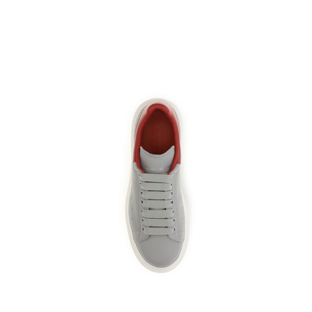 Alexander McQueen Gray Calf Leather Bos Taurus Platform Sneakers | Regal Royce