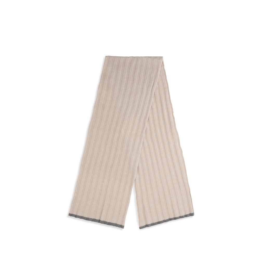 Brunello Cucinelli Beige Cashmere Scarf | Regal Royce