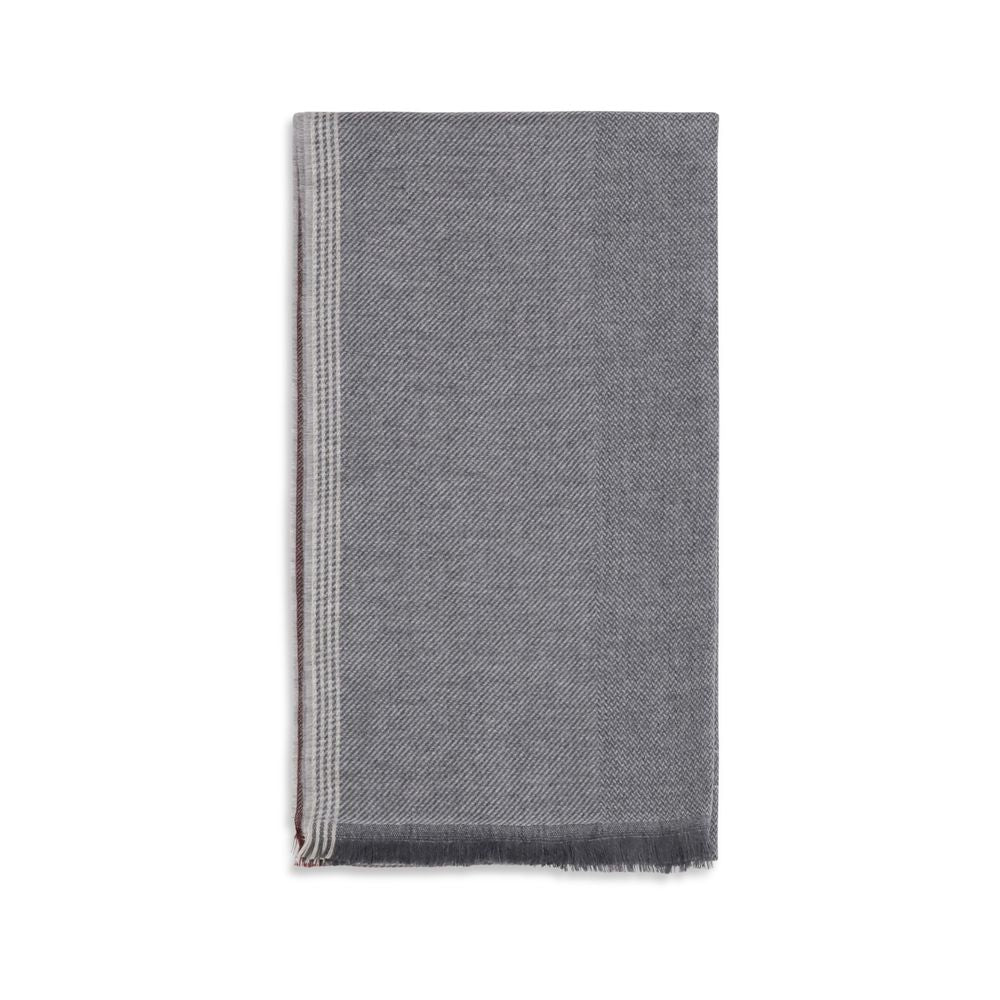 Brunello Cucinelli Gray Cashmere Scarf | Regal Royce