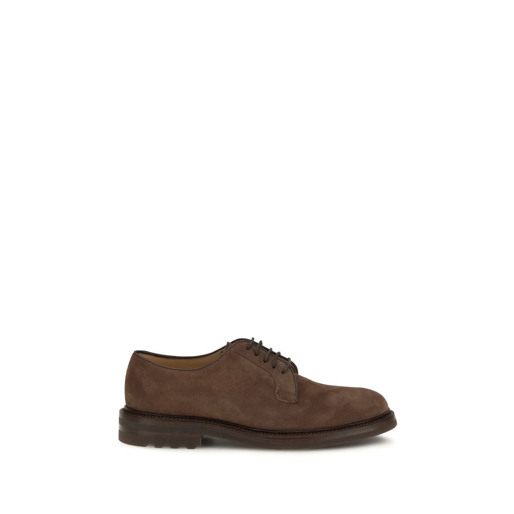 Brunello Cucinelli Brown Calf Leather Bos Taurus Oxfords And Derbies | Regal Royce