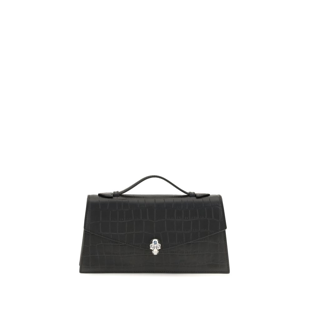 Alexander McQueen Black Calf Leather Bos Taurus Shoulder Bag | Regal Royce