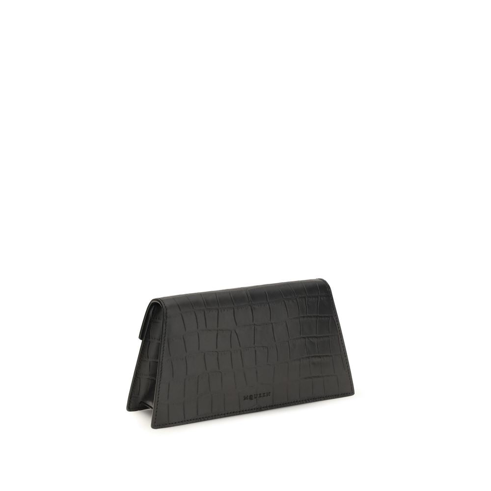 Alexander McQueen Black Calf Leather Bos Taurus Shoulder Bag | Regal Royce