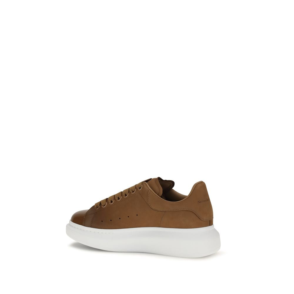 Alexander McQueen Brown Calf Leather Bos Taurus Chunky Sneakers | Regal Royce