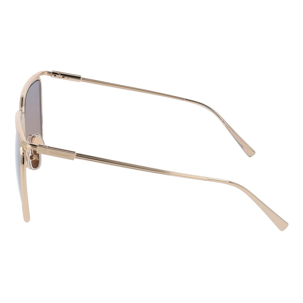 Ferragamo Gold Metal Sunglasses | Regal Royce