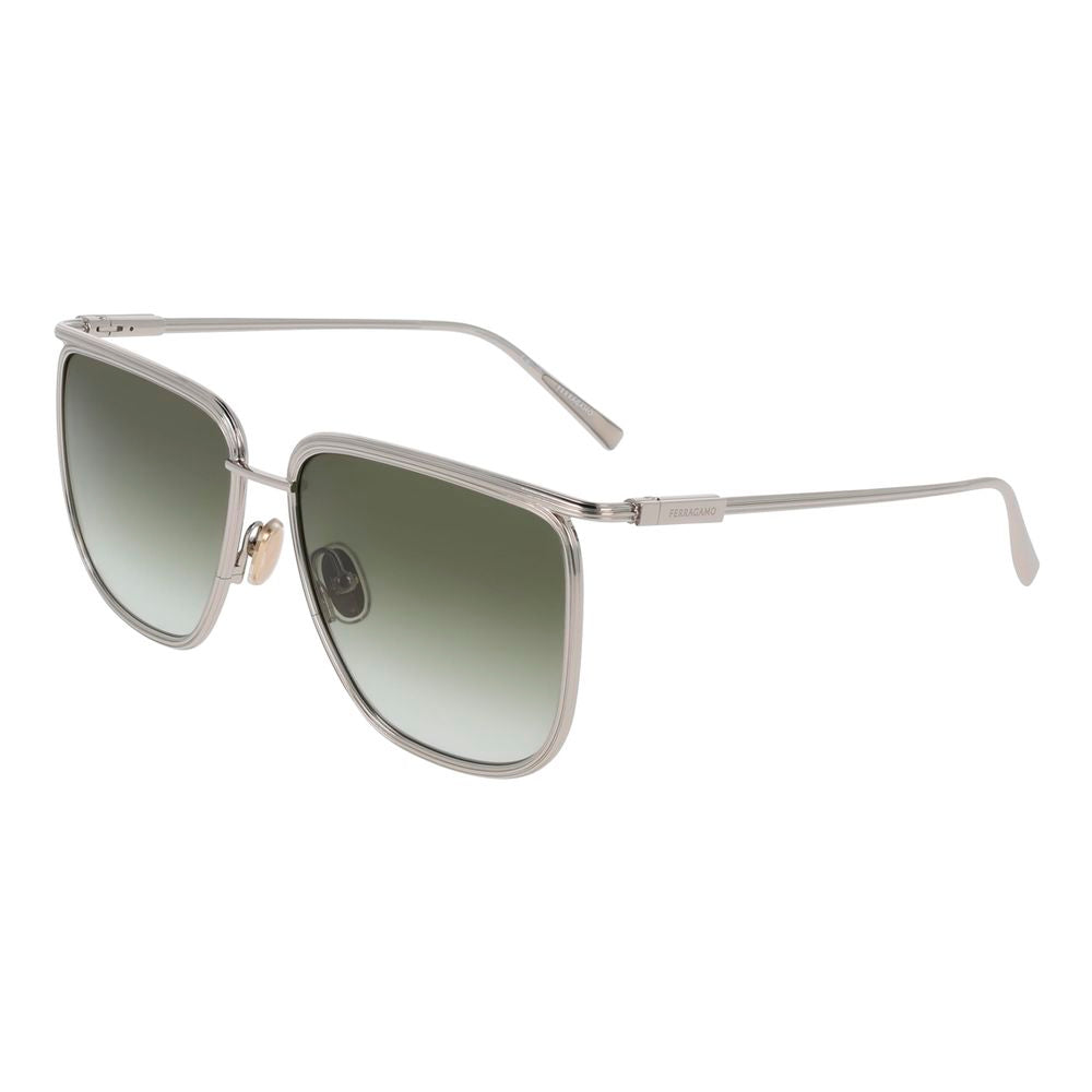 Ferragamo Gold Metal Sunglasses