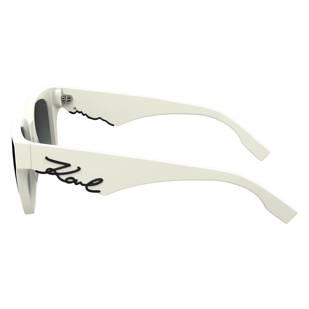 Karl Lagerfeld White Acetate Sunglasses | Regal Royce