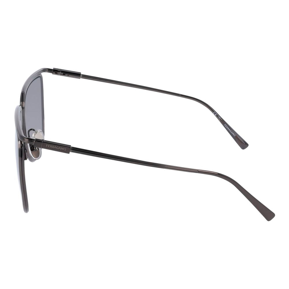 Ferragamo Gray Metal Sunglasses | Regal Royce