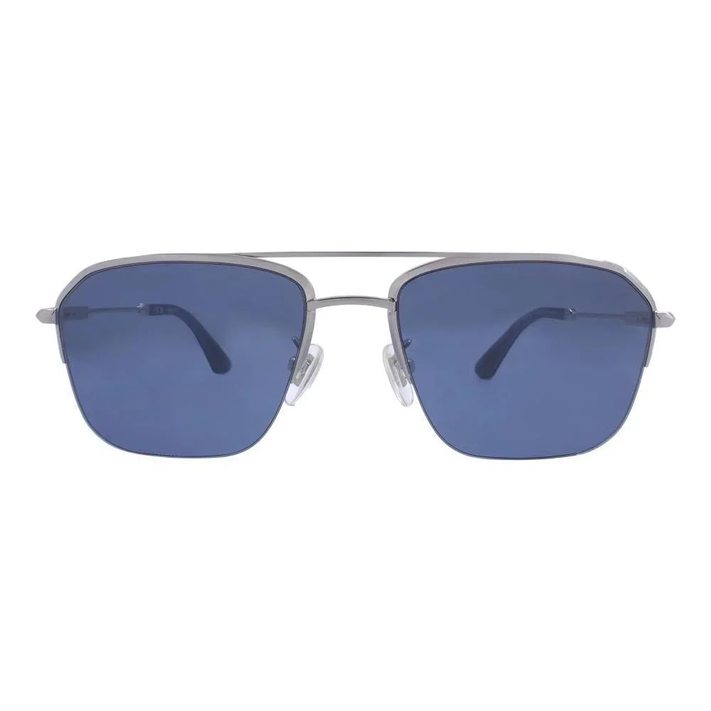 Police Gray Metal Sunglasses