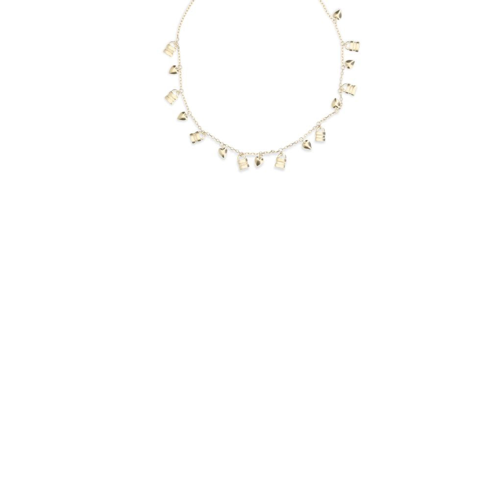 Chloé Gold Brass Necklace | Regal Royce