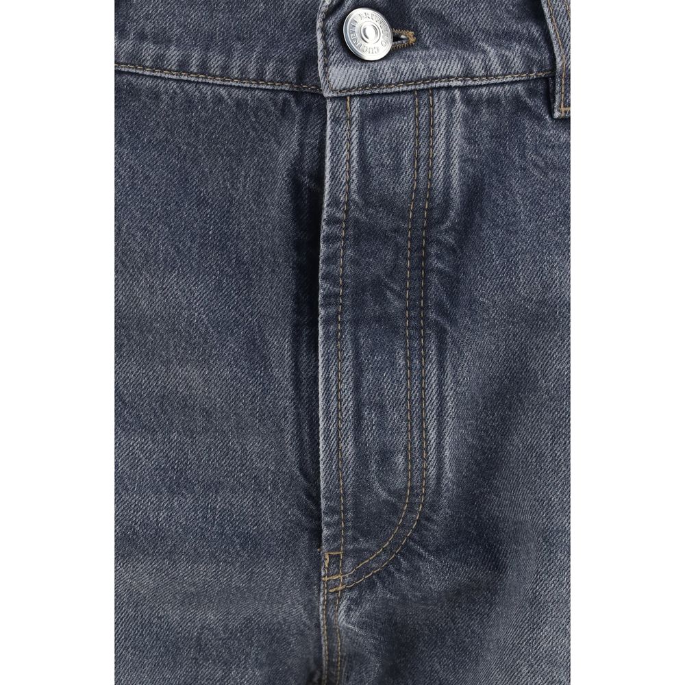 Brunello Cucinelli Gray Cotton Straight-Leg Jeans | Regal Royce