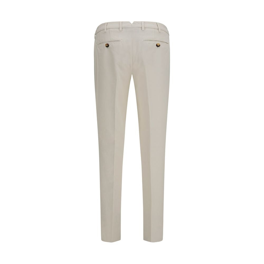 Brunello Cucinelli White Cotton Casual Pants | Regal Royce