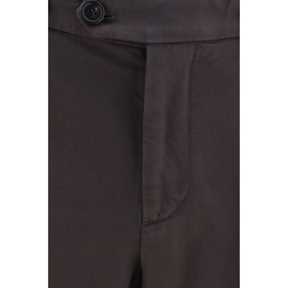 Brunello Cucinelli Brown Cotton Casual Pants | Regal Royce