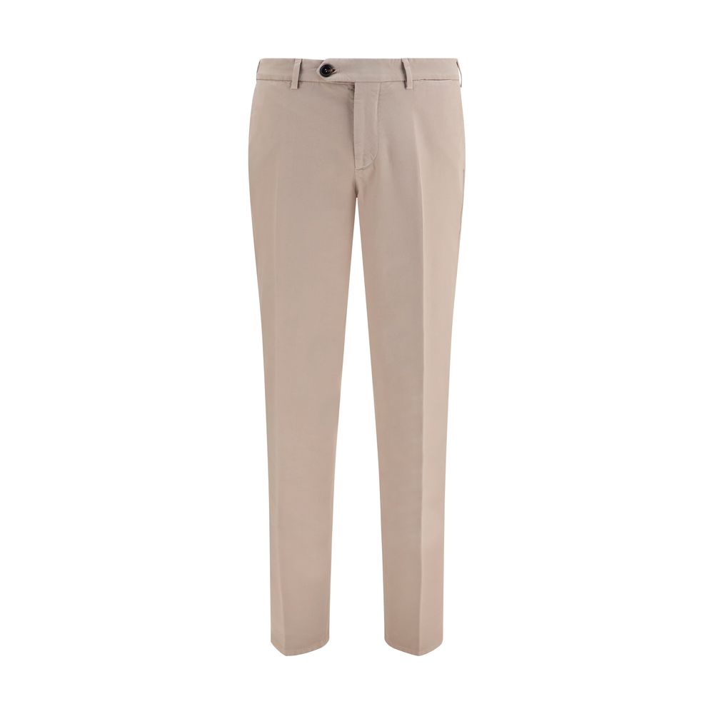 Brunello Cucinelli Beige Cotton Casual Pants | Regal Royce
