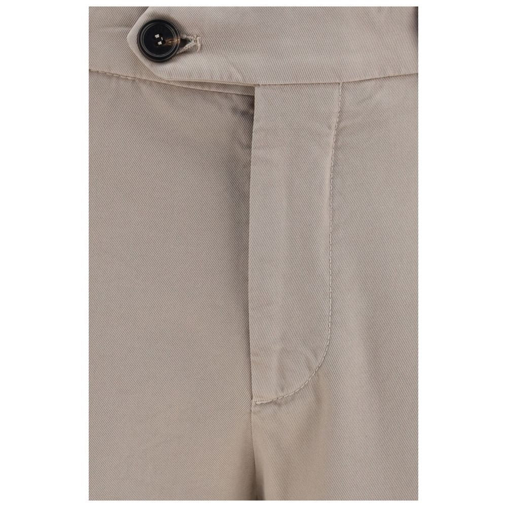 Brunello Cucinelli Beige Cotton Casual Pants | Regal Royce