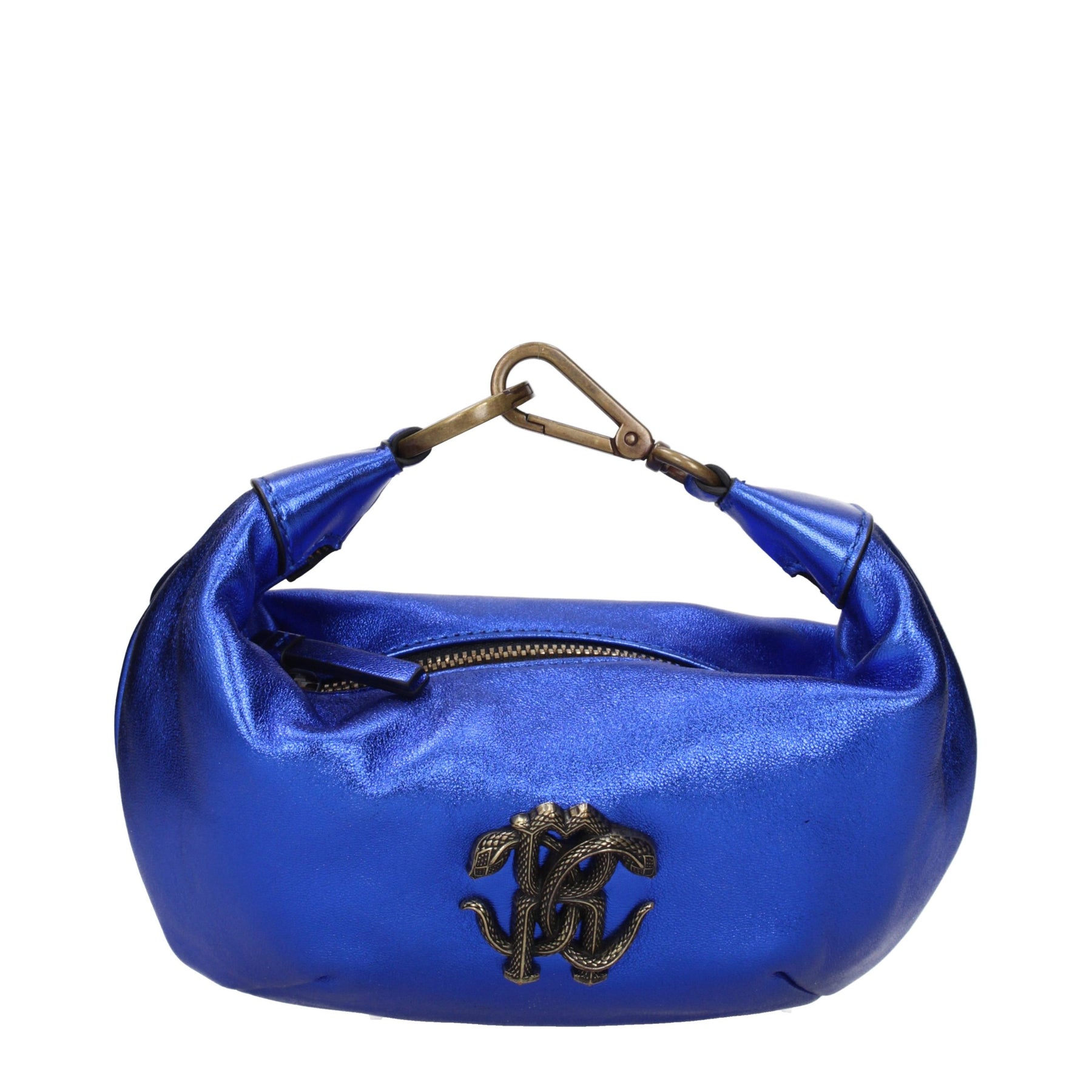 Roberto Cavalli Blue Leather Handbag | Regal Royce