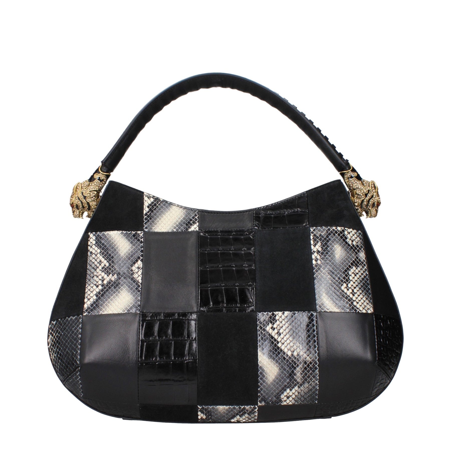 Roberto Cavalli Black Leather Handbag | Regal Royce