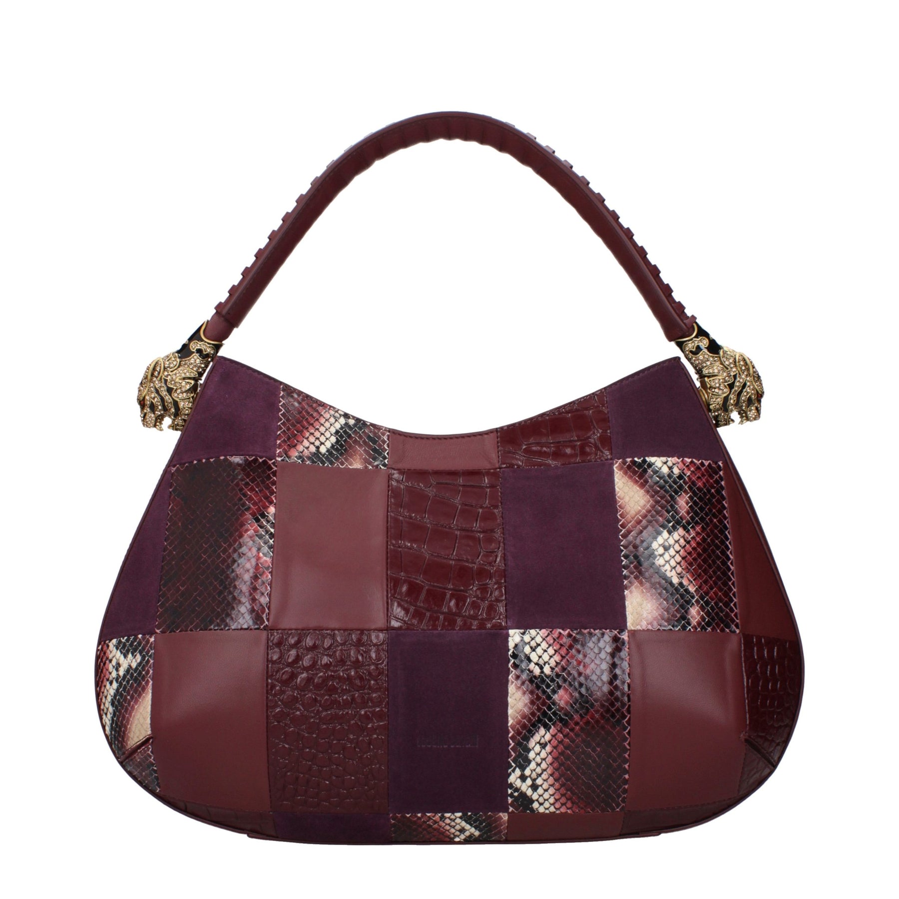 Roberto Cavalli Purple Leather Handbag | Regal Royce