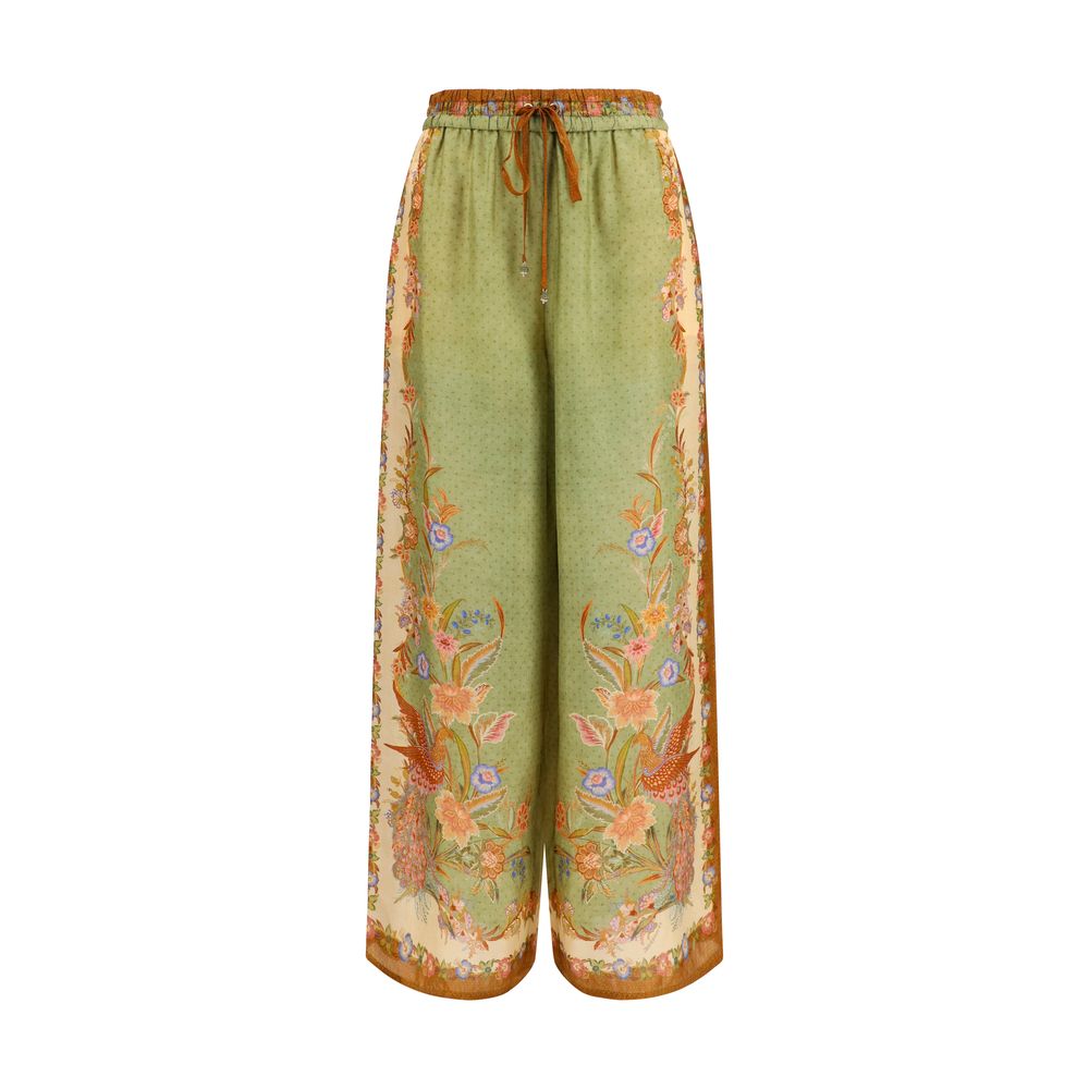 Zimmermann Multicolor Silk Casual Pants | Regal Royce