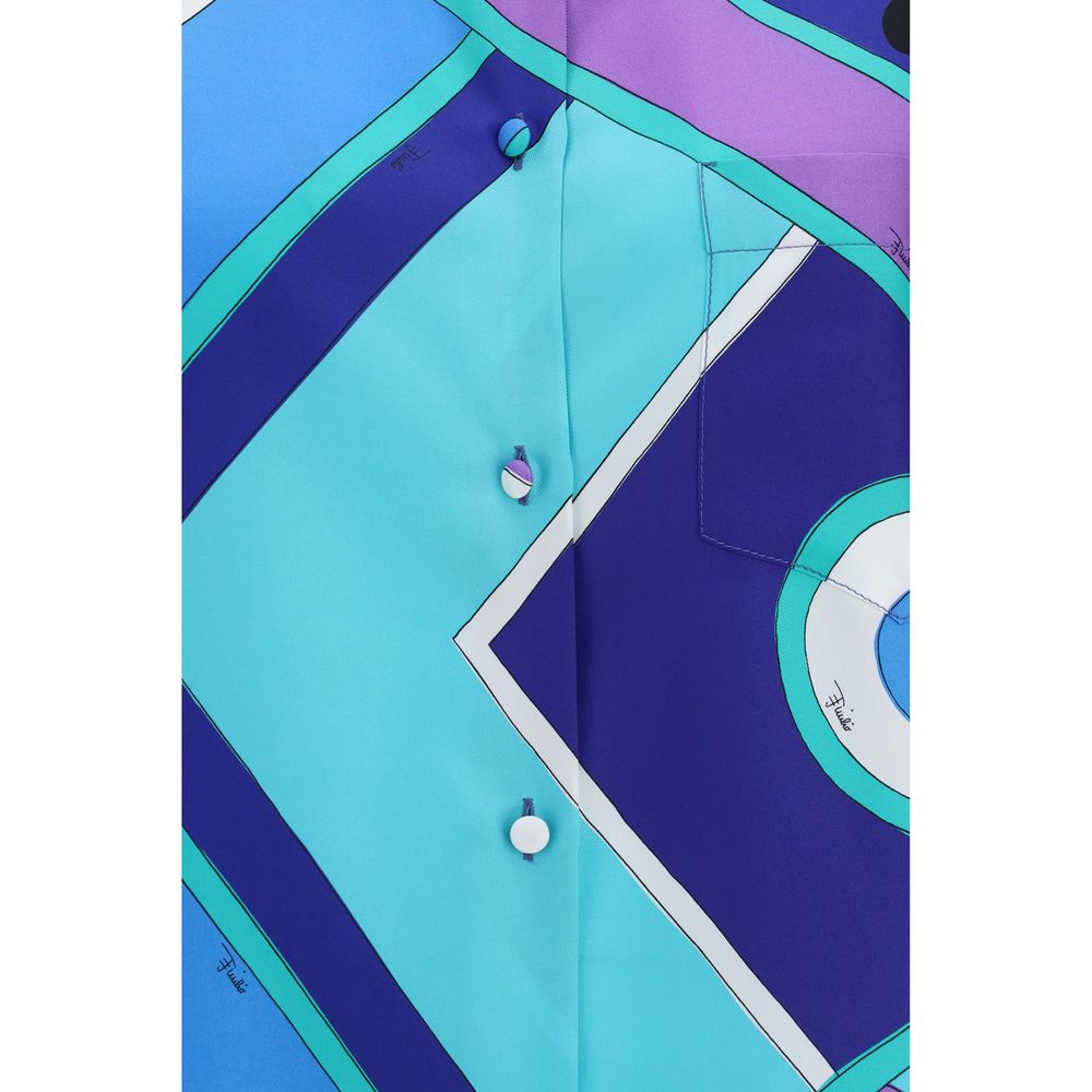 Emilio Pucci Blue Silk Shirt | Regal Royce