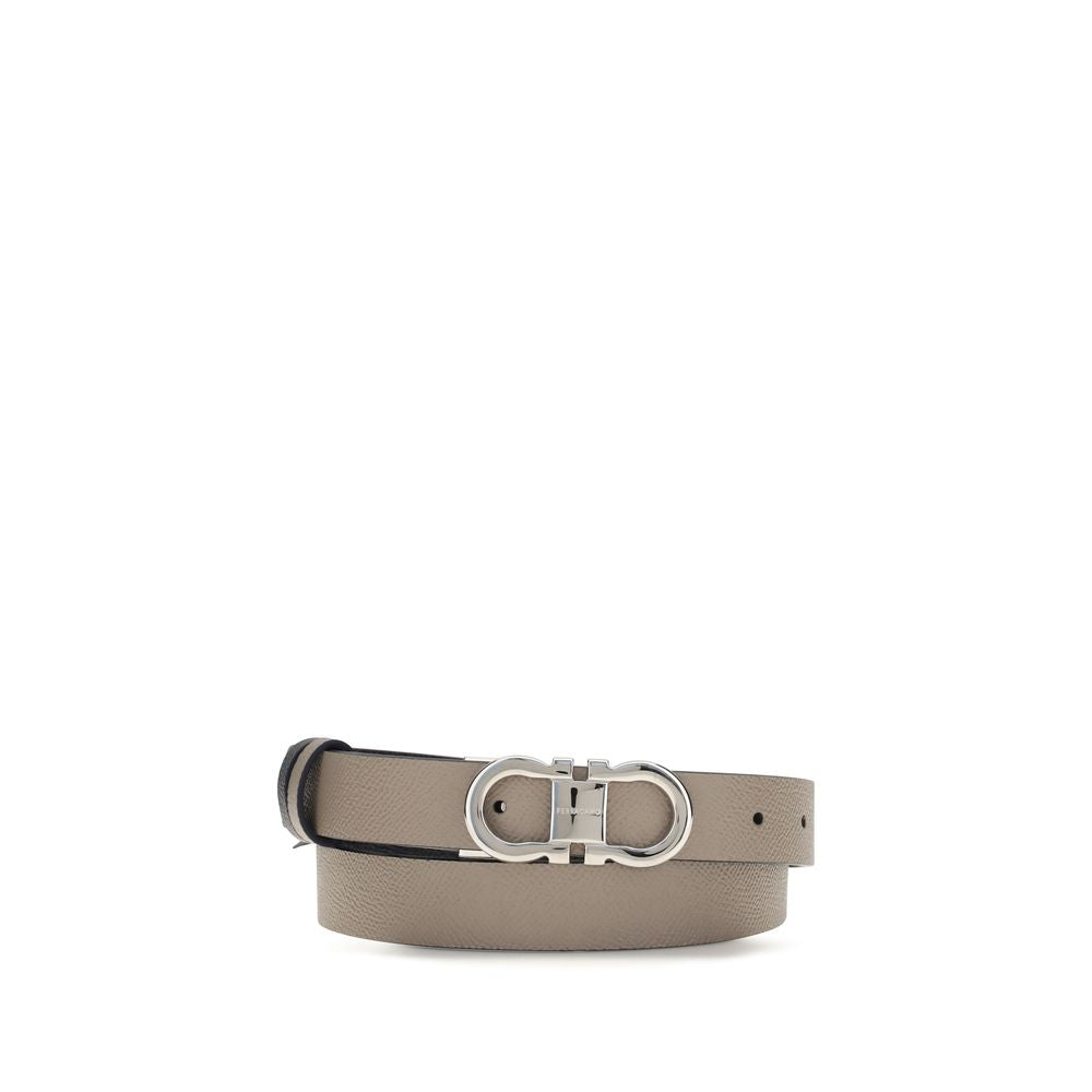 Ferragamo Gray Calf Leather Bos Taurus Regular Belt | Regal Royce