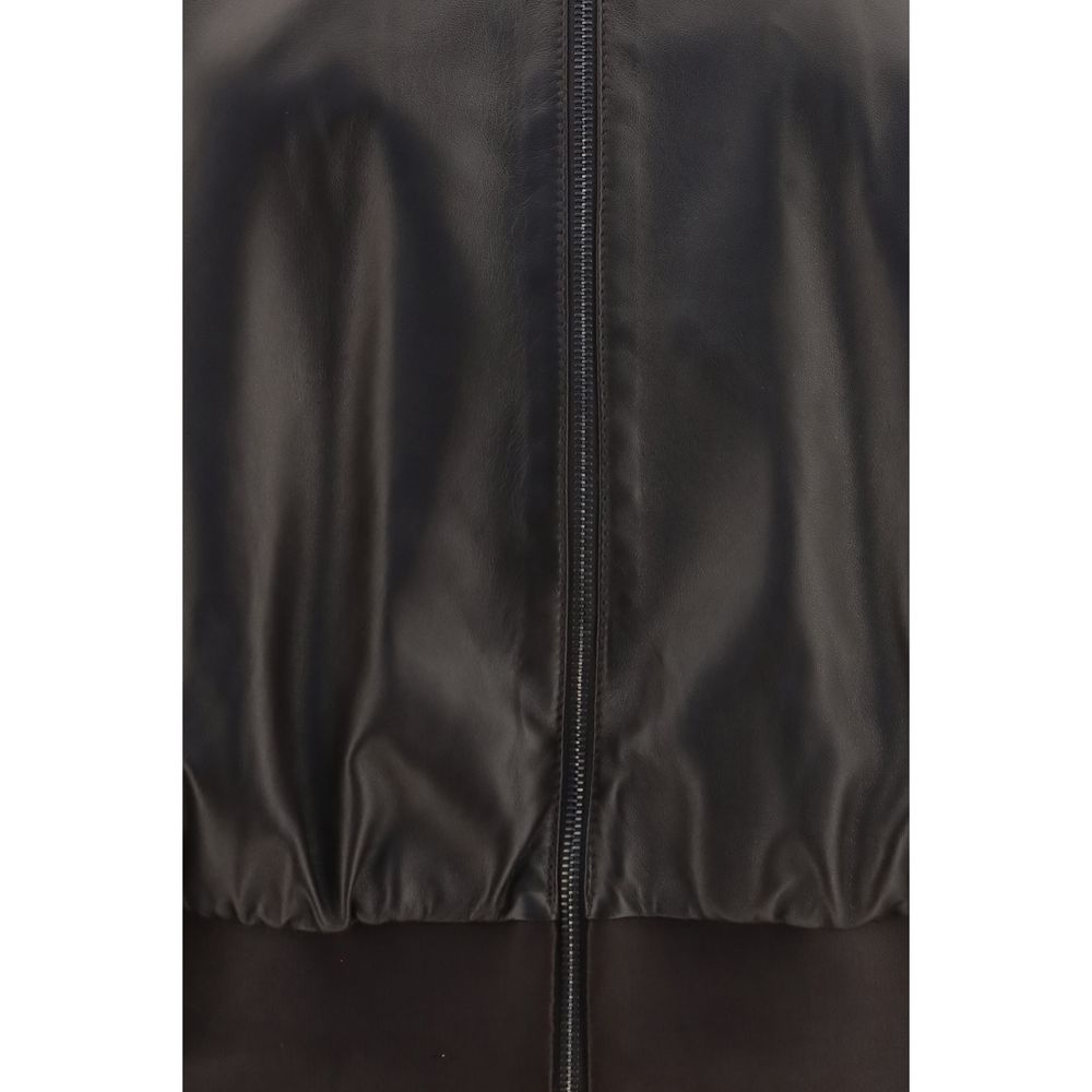 Gucci Brown Lamb Ovis Aries Aries Bomber | Regal Royce