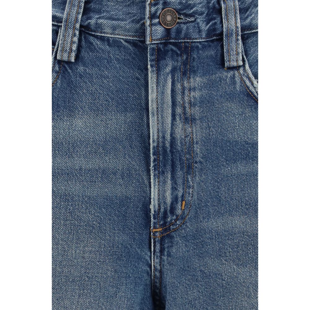 Agolde Blue Cotton Relaxed Fit Jeans | Regal Royce