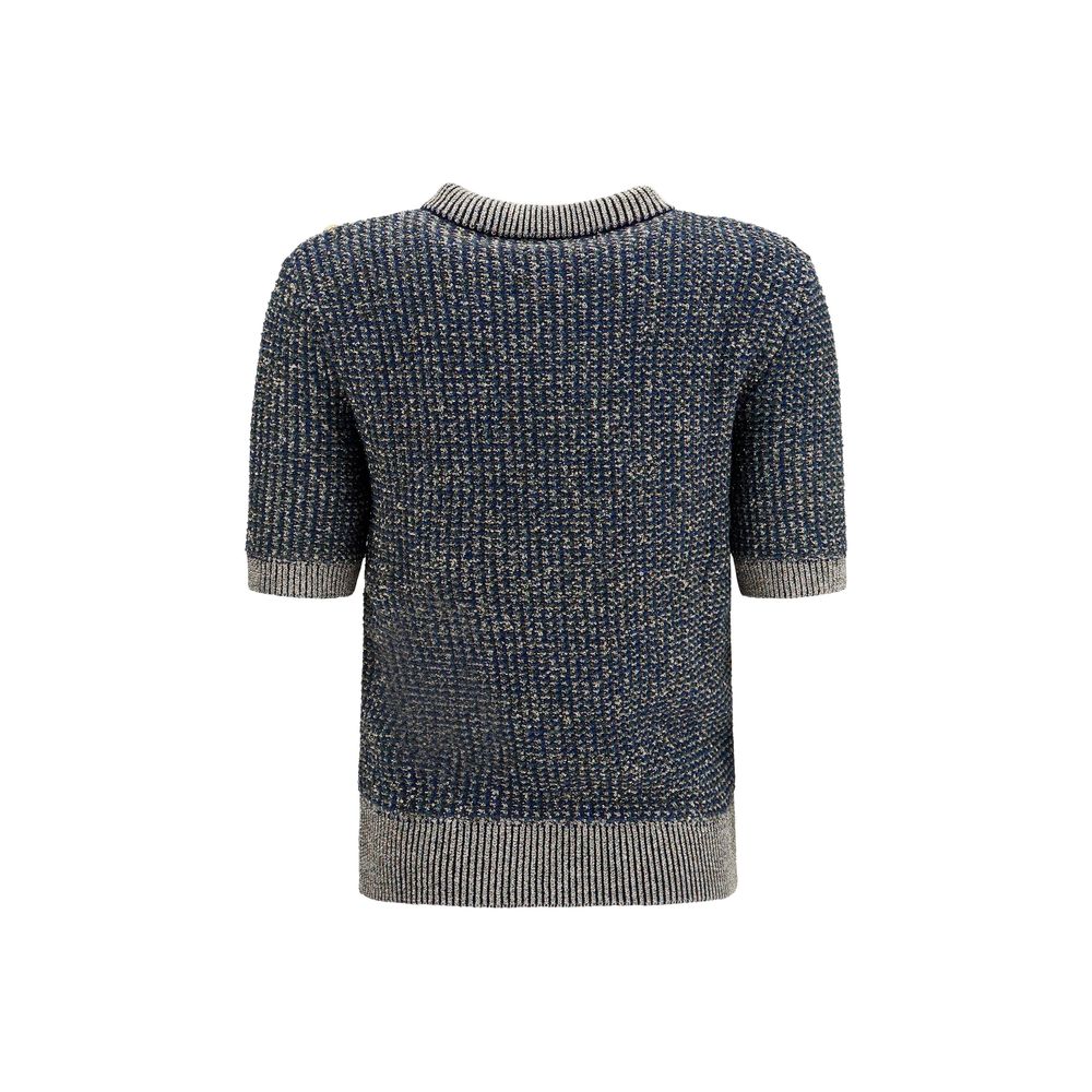 Balmain Blue Polyamide Sweatshirt | Regal Royce