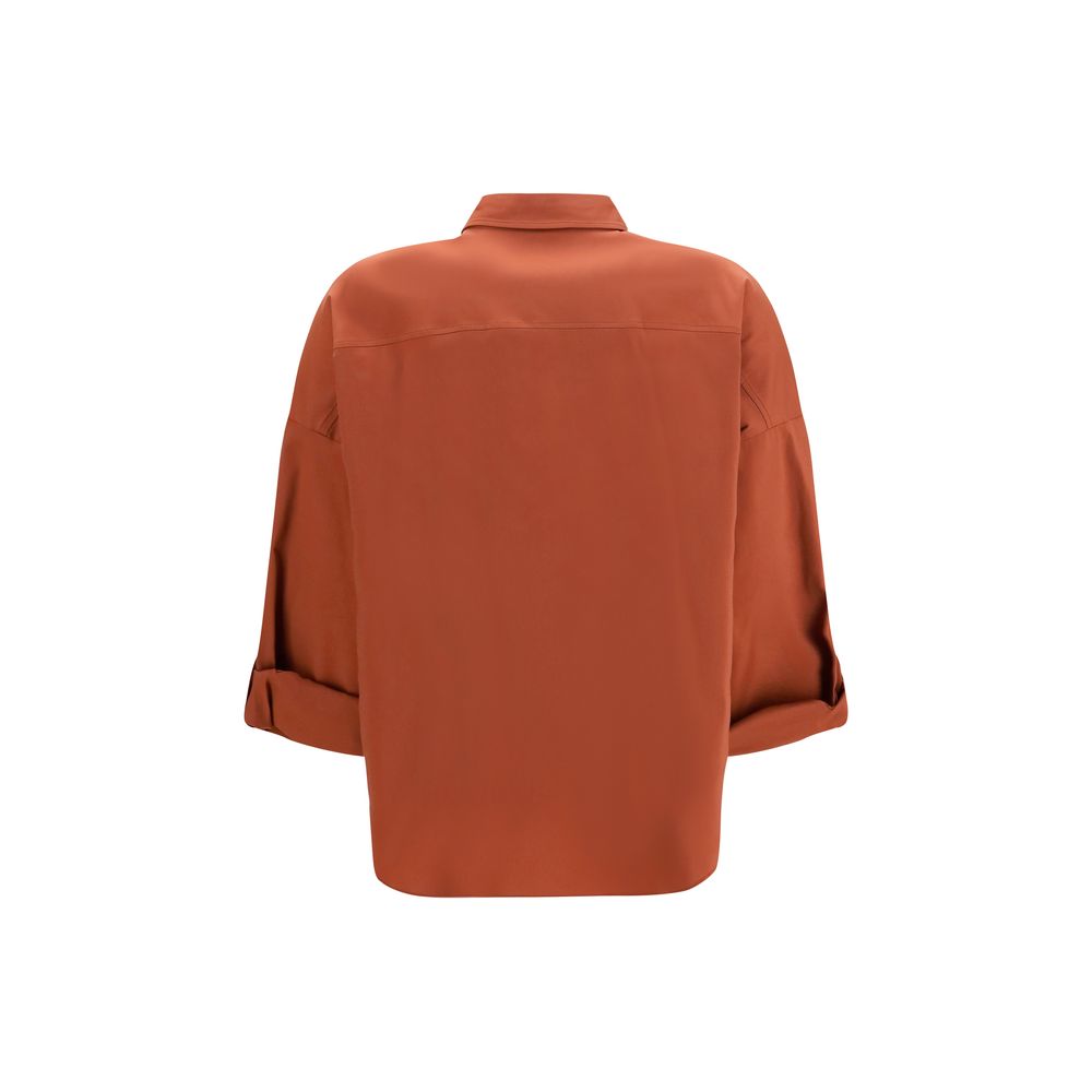 Brunello Cucinelli Brown Cotton Shirt | Regal Royce