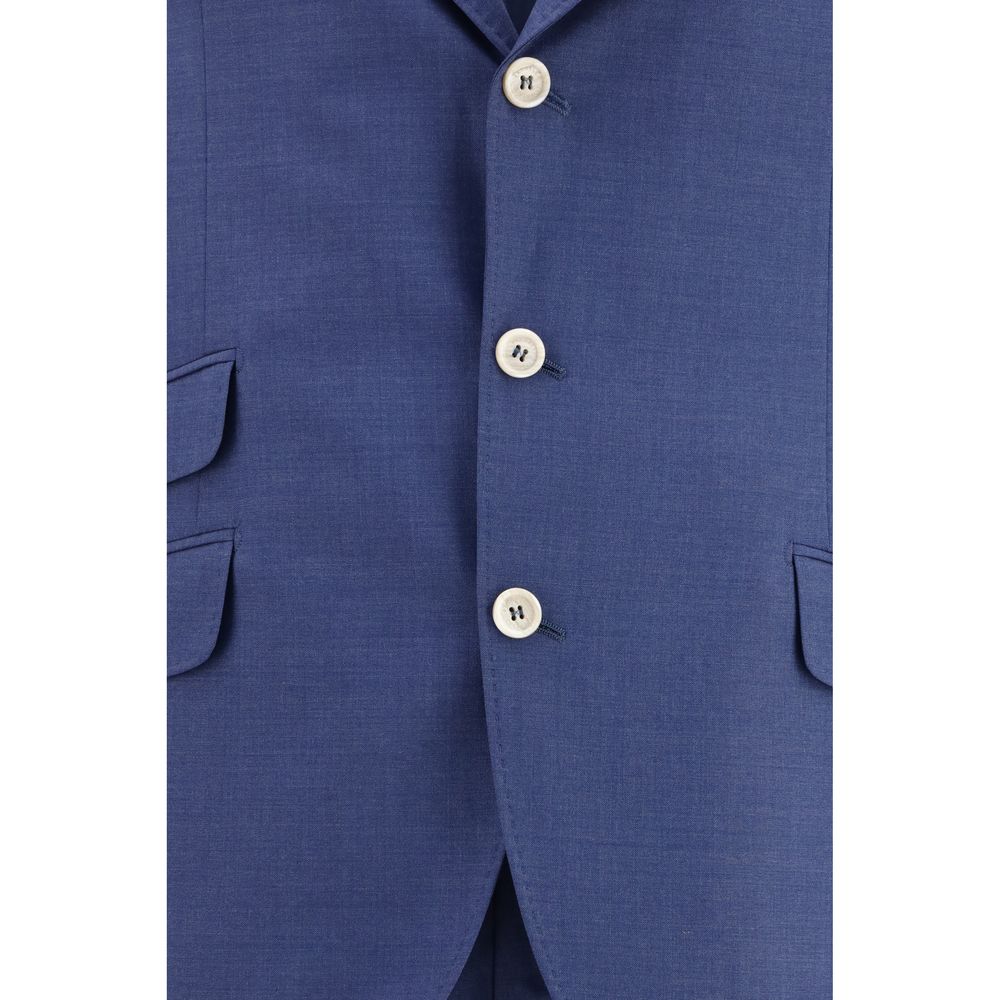 Brunello Cucinelli Blue Wool Oves Aries Two-Piece Suit | Regal Royce