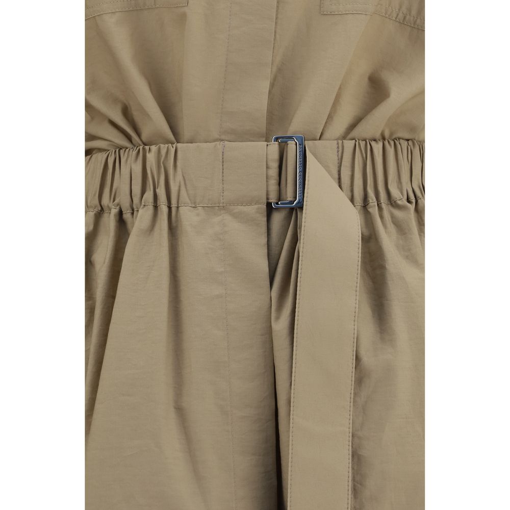 Brunello Cucinelli Beige Cotton Casual Dress | Regal Royce