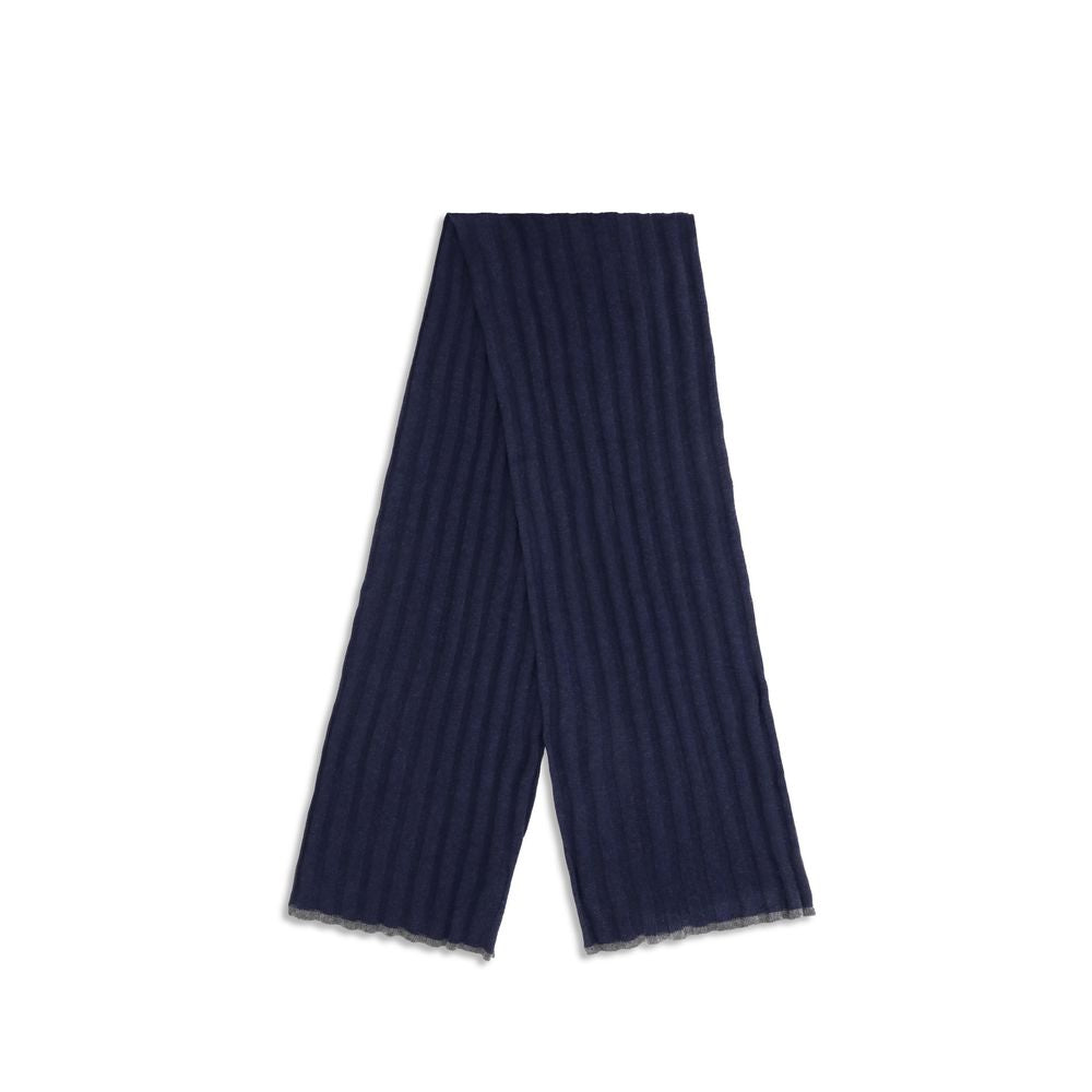 Brunello Cucinelli Blue Cashmere Foulard | Regal Royce