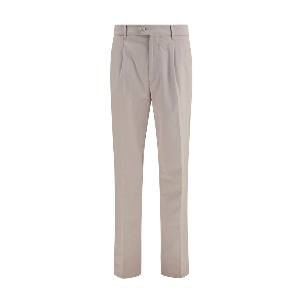 Brunello Cucinelli Beige Cotton Chino Pants | Regal Royce