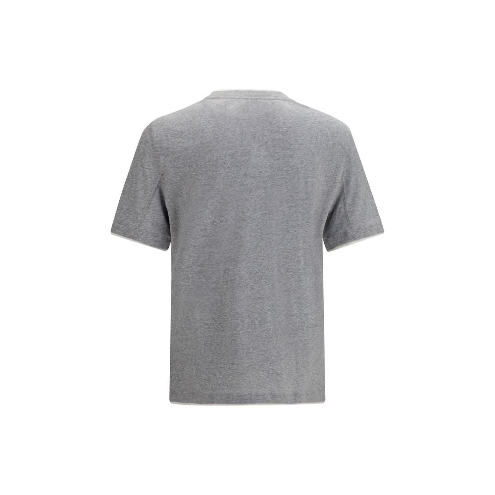 Brunello Cucinelli Gray Cotton T-Shirt | Regal Royce