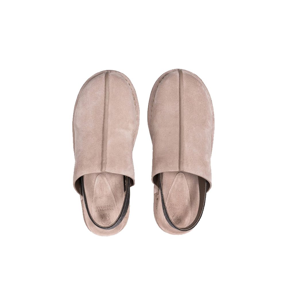 Brunello Cucinelli Brown Leather Mules | Regal Royce