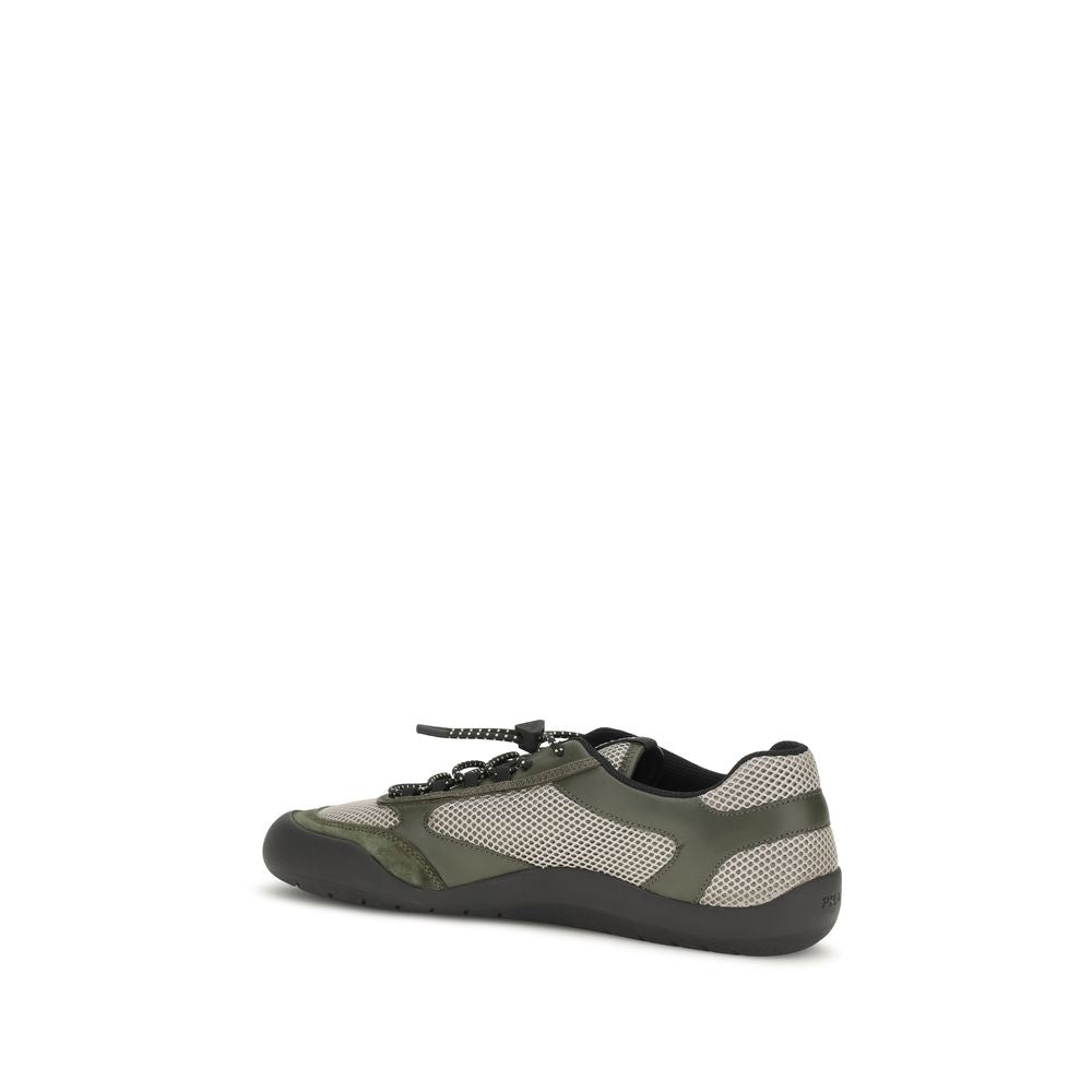 Prada Bicolor Polyester Athletic Sneakers | Regal Royce