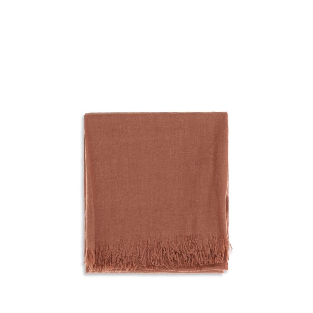 Brunello Cucinelli Orange Cashmere Foulard | Regal Royce