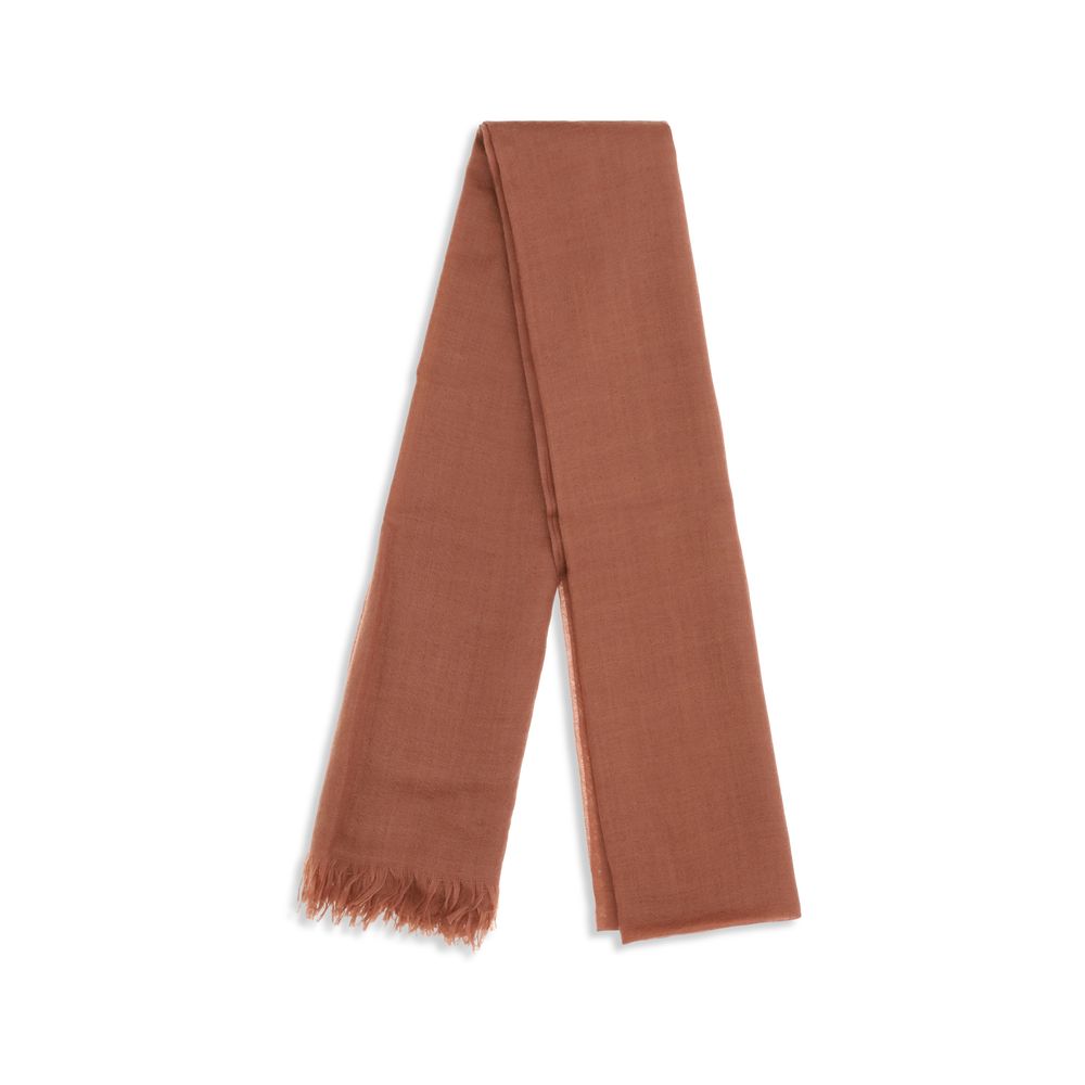 Brunello Cucinelli Orange Cashmere Foulard | Regal Royce