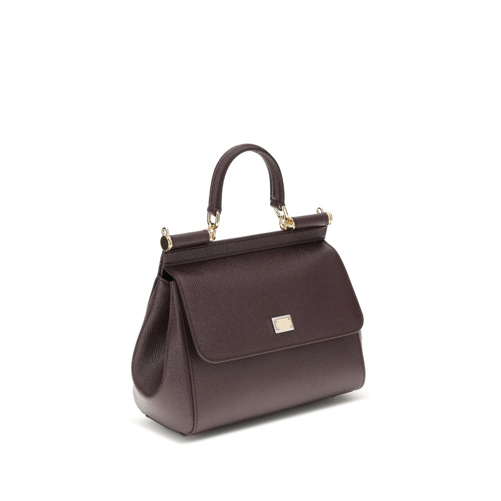 Dolce & Gabbana Brown Calf Leather Bos Taurus Shoulder Bag | Regal Royce