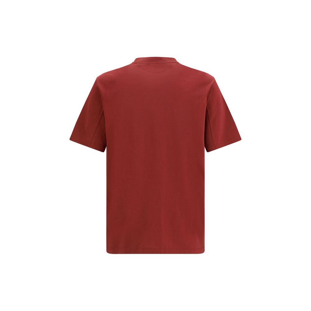 Brunello Cucinelli Bordeaux Cotton T-Shirt | Regal Royce