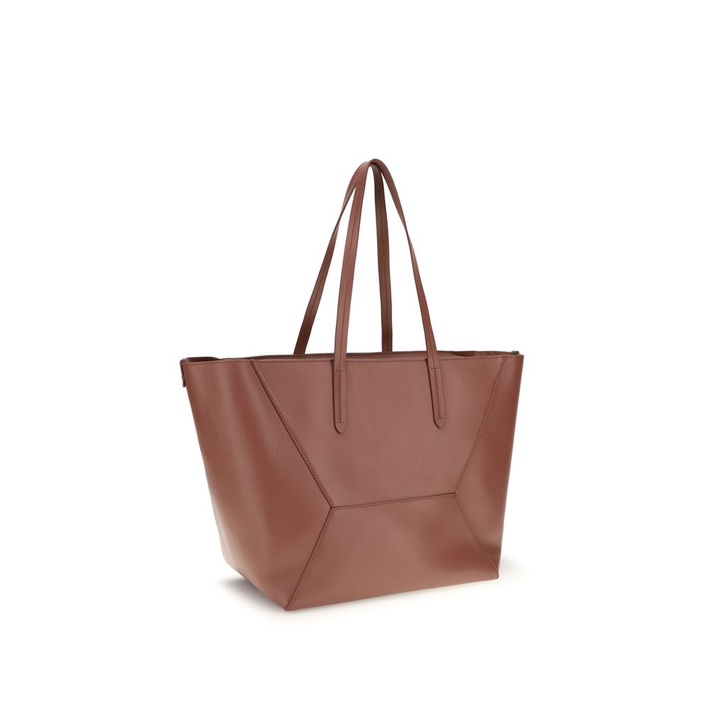 Brunello Cucinelli Multicolor Calf Leather Bos Taurus Shoulder Bag | Regal Royce
