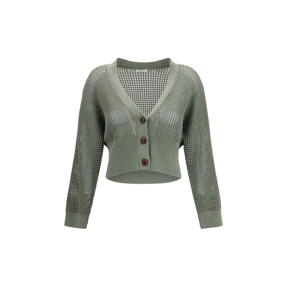 Brunello Cucinelli Bicolor Cotton Cardigan | Regal Royce