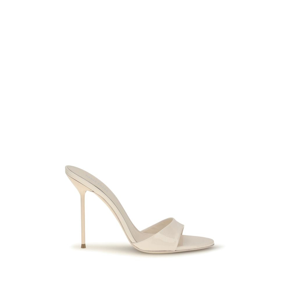 Paris Texas Beige Calf Leather Bos Taurus Stiletto Heel Sandals | Regal Royce