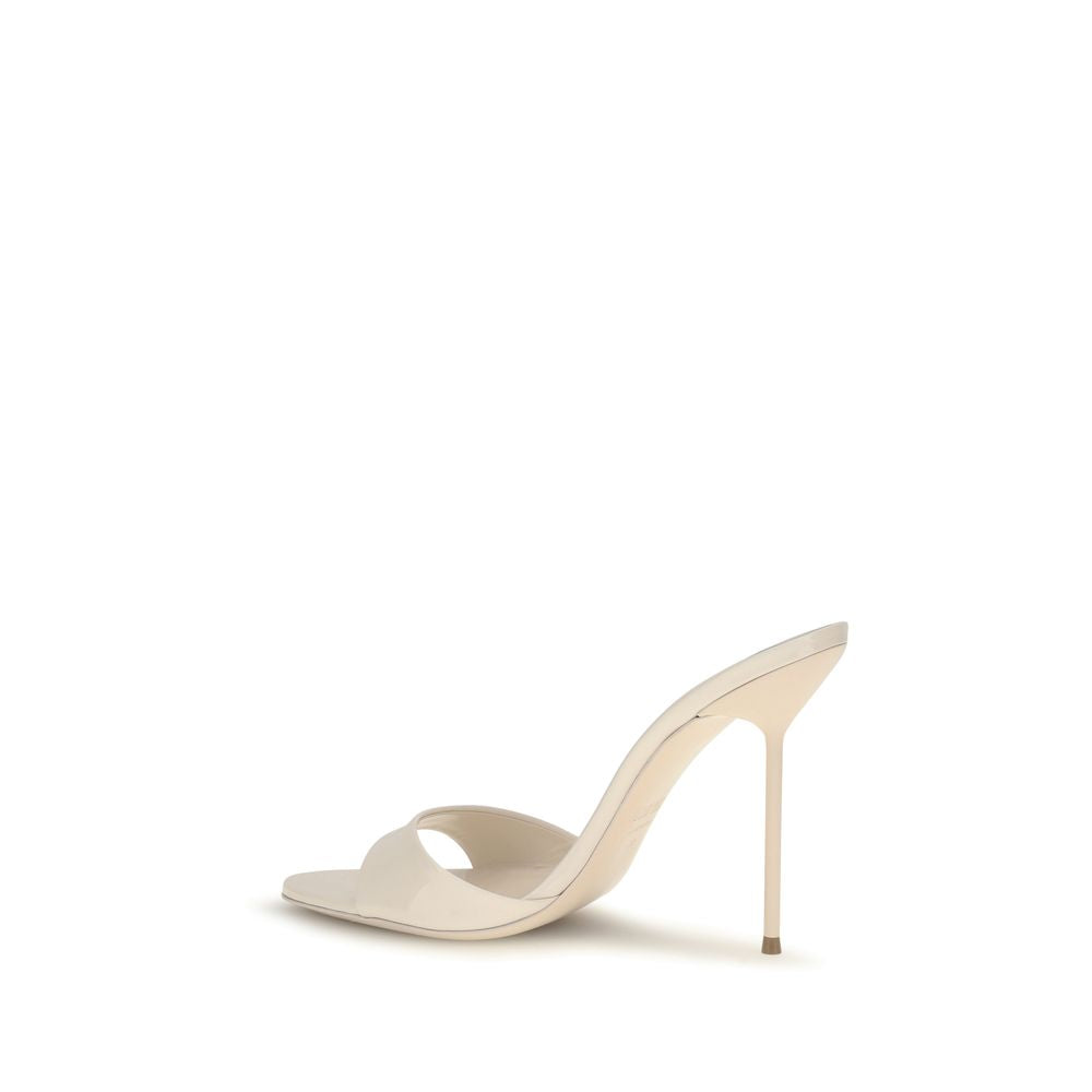 Paris Texas Beige Calf Leather Bos Taurus Stiletto Heel Sandals | Regal Royce