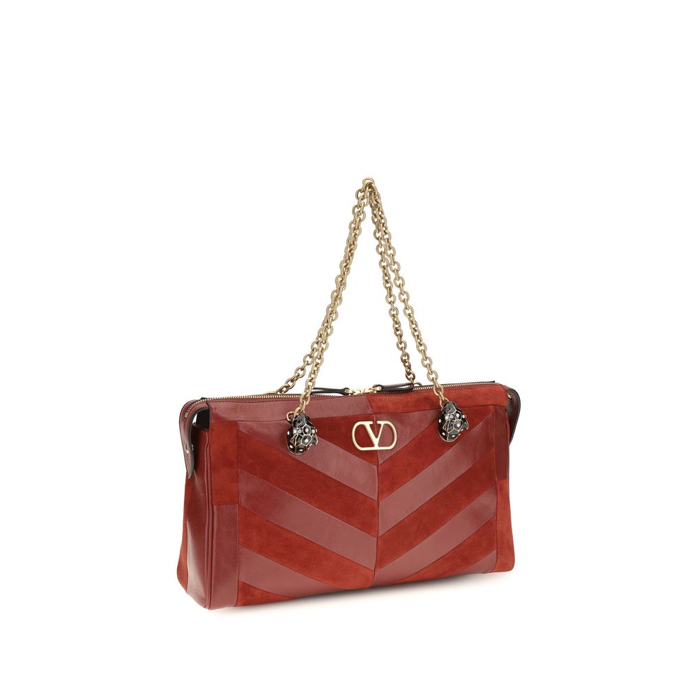 Valentino Garavani Multicolor Calf Leather Bos Taurus Shoulder Bag | Regal Royce