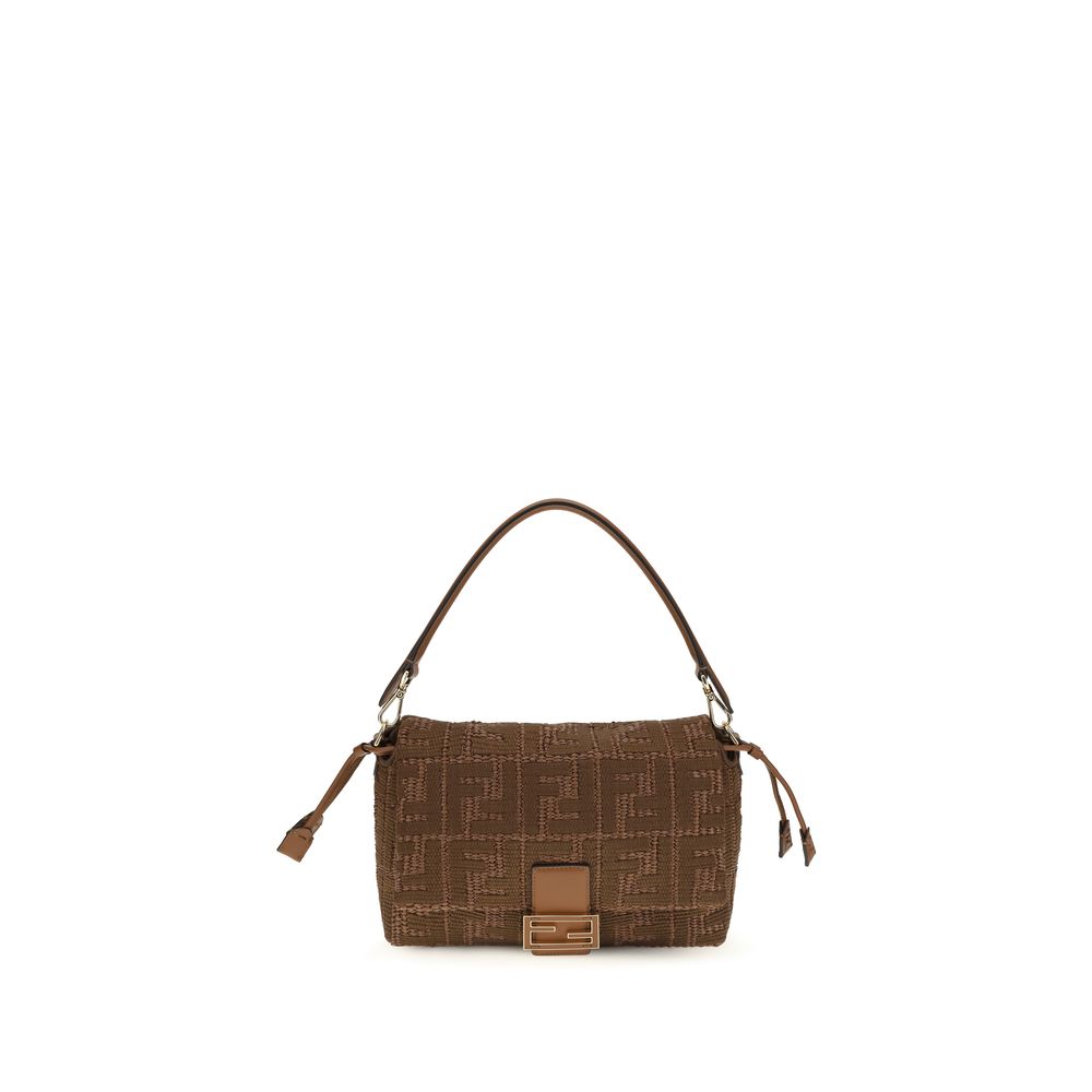 Fendi Brown Raffia Shoulder Bag | Regal Royce